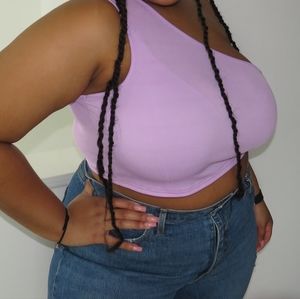 Lilac One Shoulder Tank
